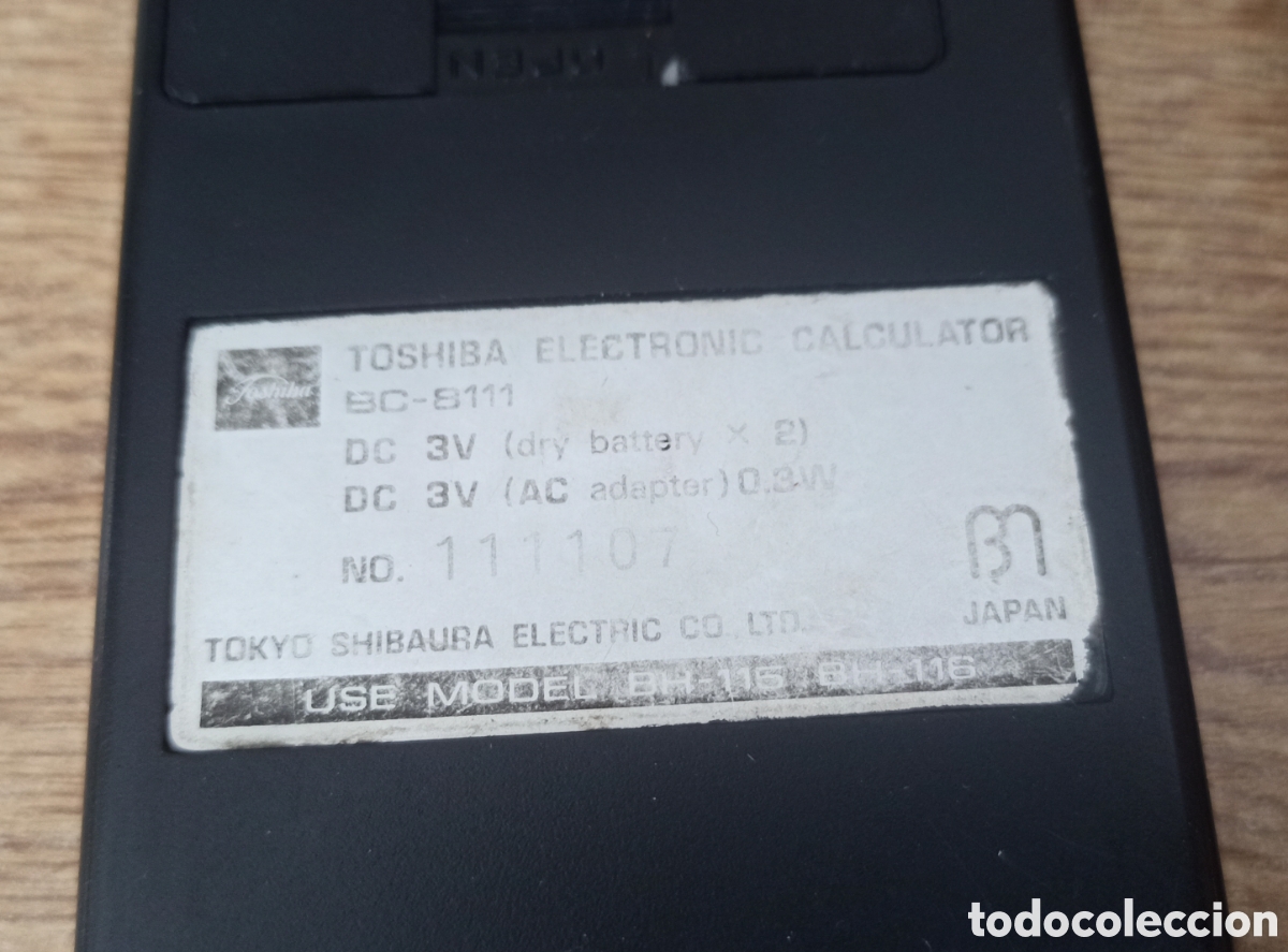 Segunda mano: calculadora TOSHIBA BC-8111 - Foto 3