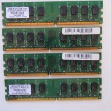 Segunda Mano: 4 MEMORIAS RAM UNIFOSA GDDR2-800 2 GB 128MX8 1.8V EP