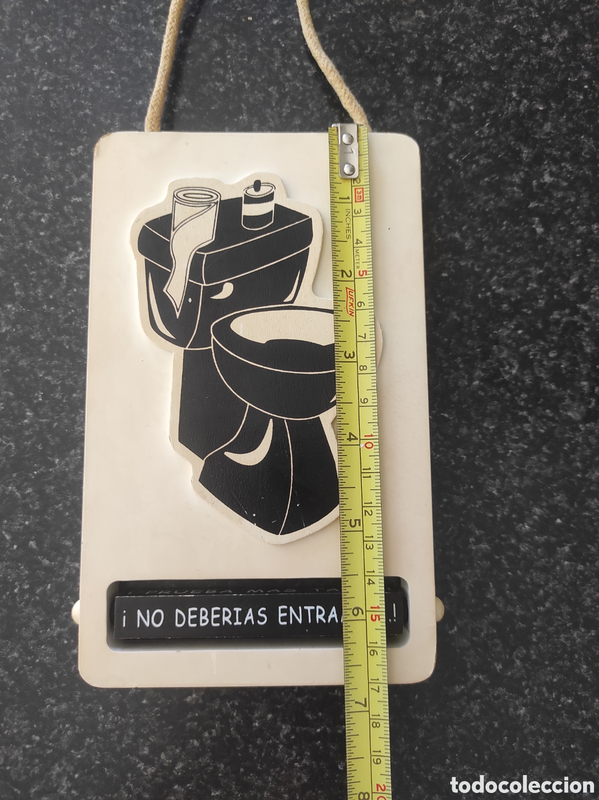 Segunda mano: Tablita decorativa para puerta de ba&ntilde;o - Foto 4