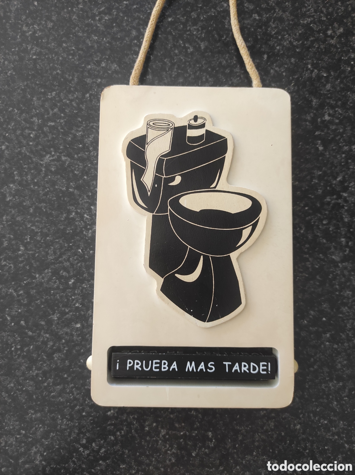 Segunda mano: Tablita decorativa para puerta de ba&ntilde;o - Foto 6
