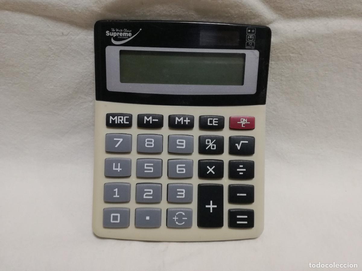 Segunda mano: CALCULADORA SOLAR - SUPREME STATONERY (FUNCIONANDO) - Foto 1
