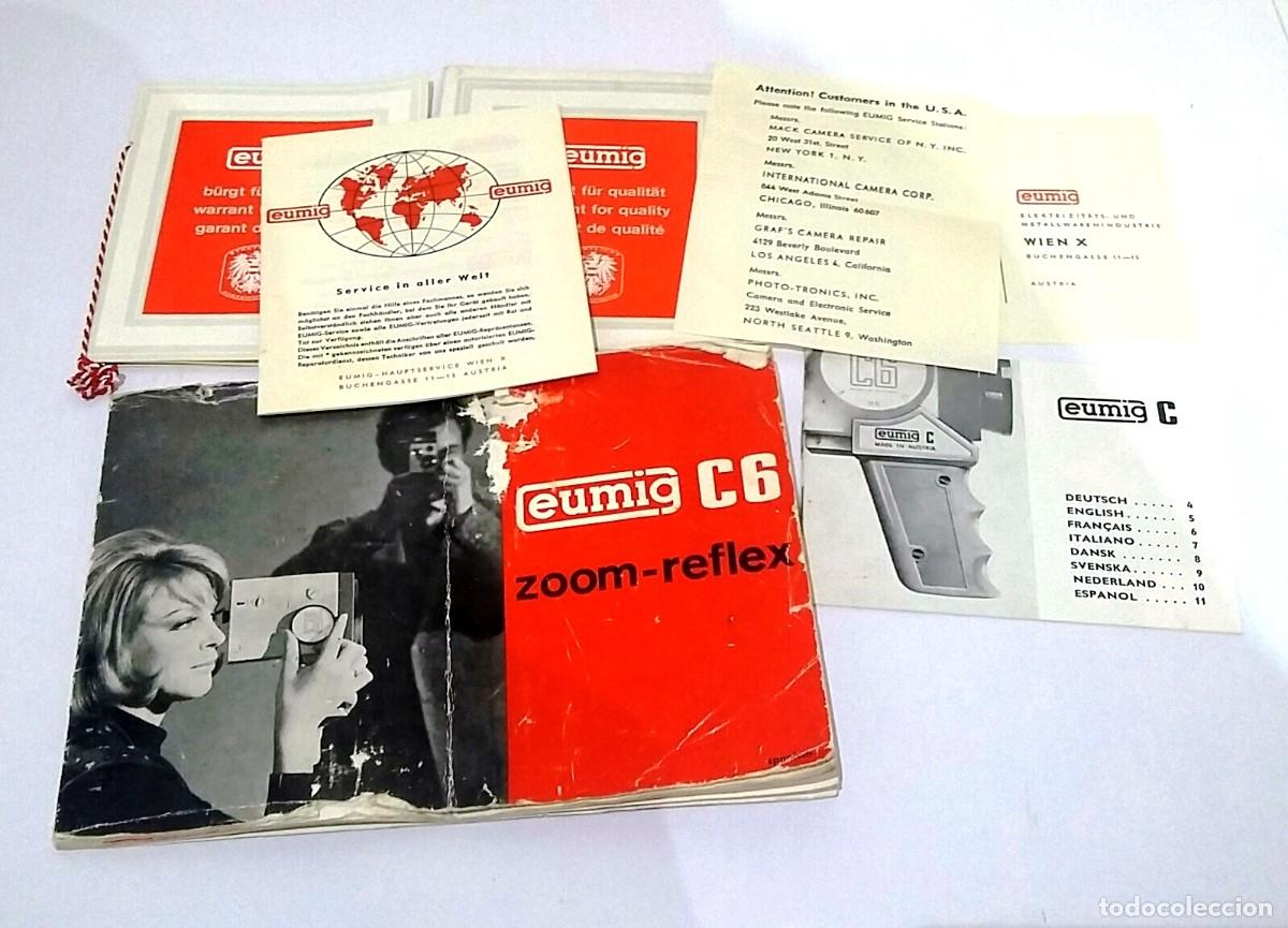 Segunda mano: C&Aacute;MARA FILMADORA EUMIG C6 ZOOM-REFLEX CON FUNDA E INSTRUCCIONES. - Foto 6