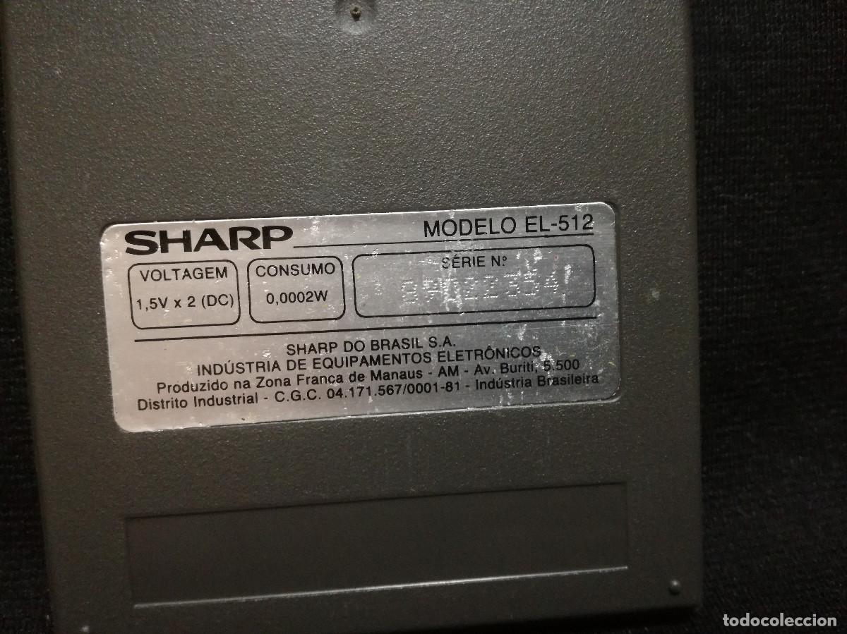 Segunda mano: CALCULADORA CIENTIFICA - SHARP EL-512 (FUNCIONANDO) - Foto 9