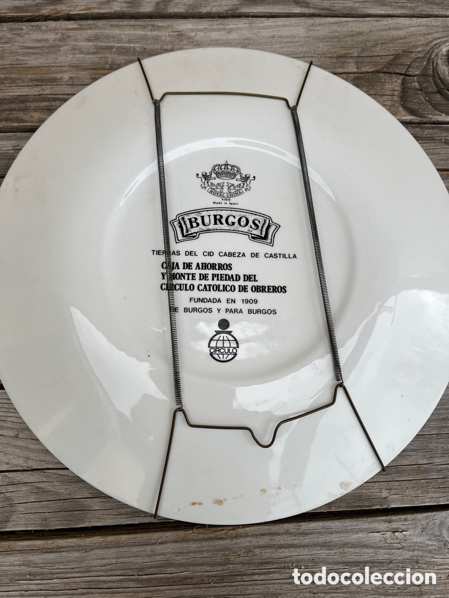 Segunda mano: G BURGOS. Plato decorativo. - Foto 5