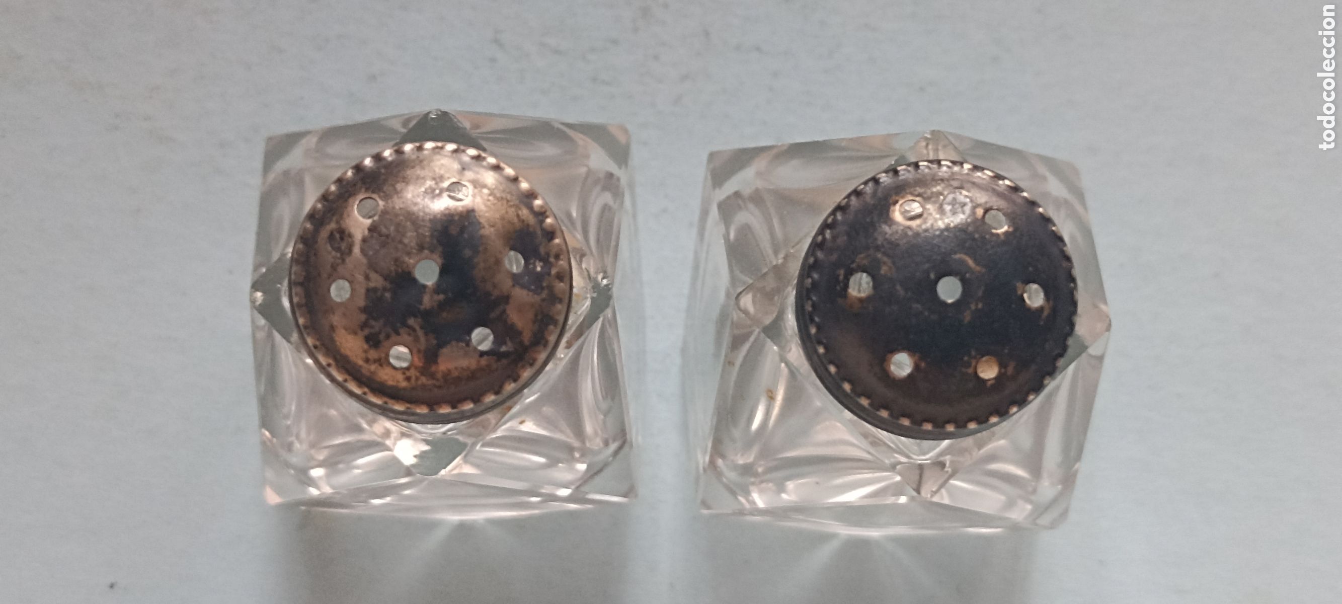 Segunda mano: Pimenteros/saleros peque&ntilde;os cristal - Foto 2