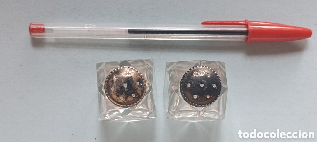 Segunda mano: Pimenteros/saleros peque&ntilde;os cristal - Foto 3