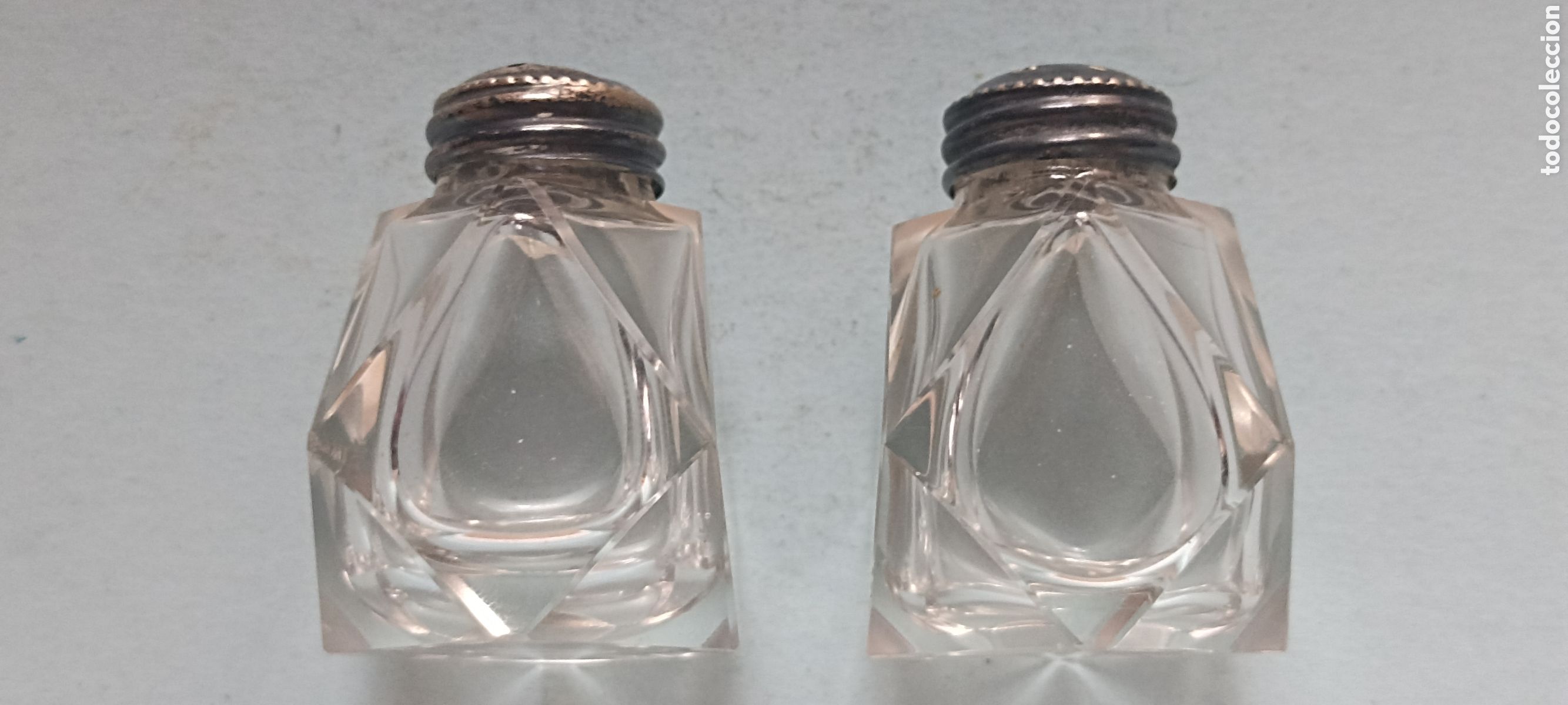 Segunda mano: Pimenteros/saleros peque&ntilde;os cristal - Foto 1