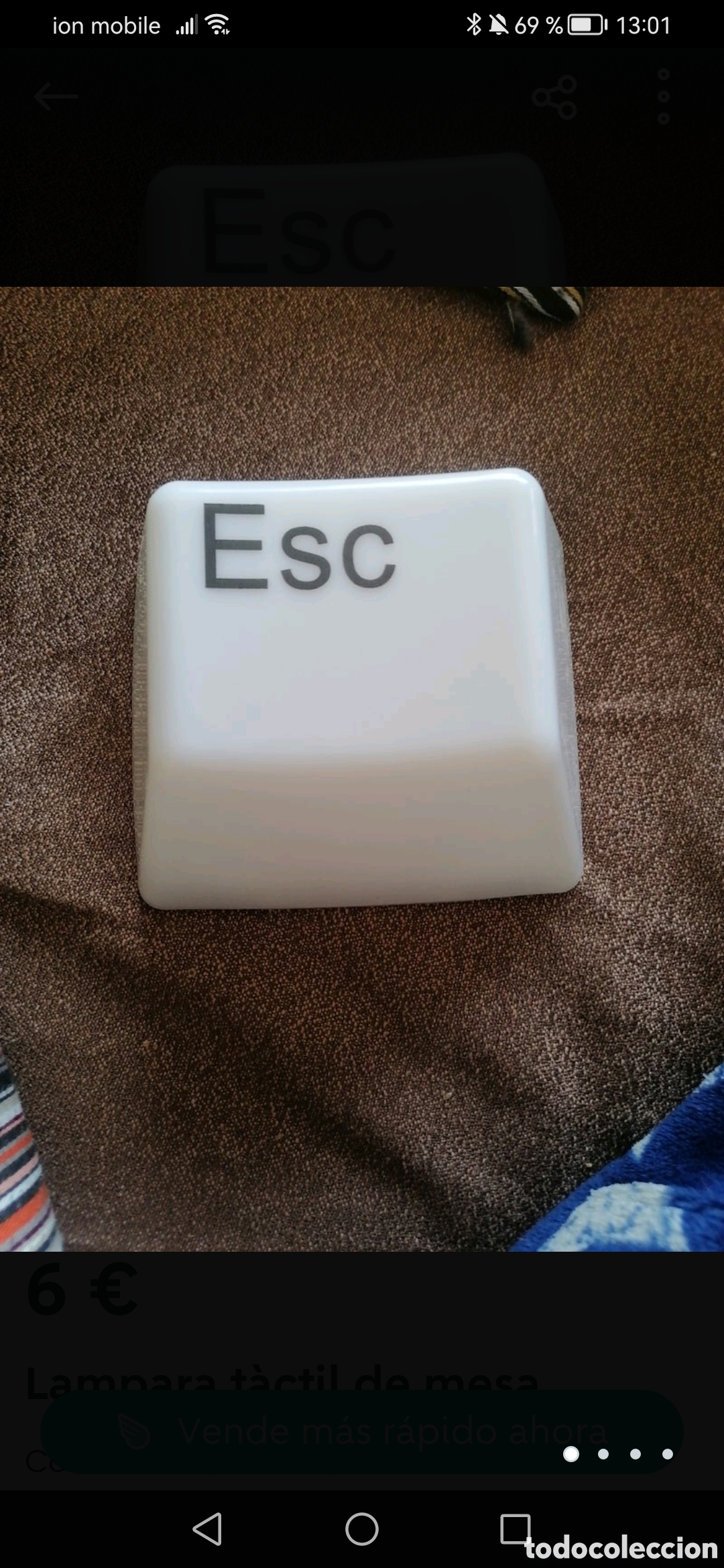 Segunda mano: Lampara de mesa tecla - Foto 2