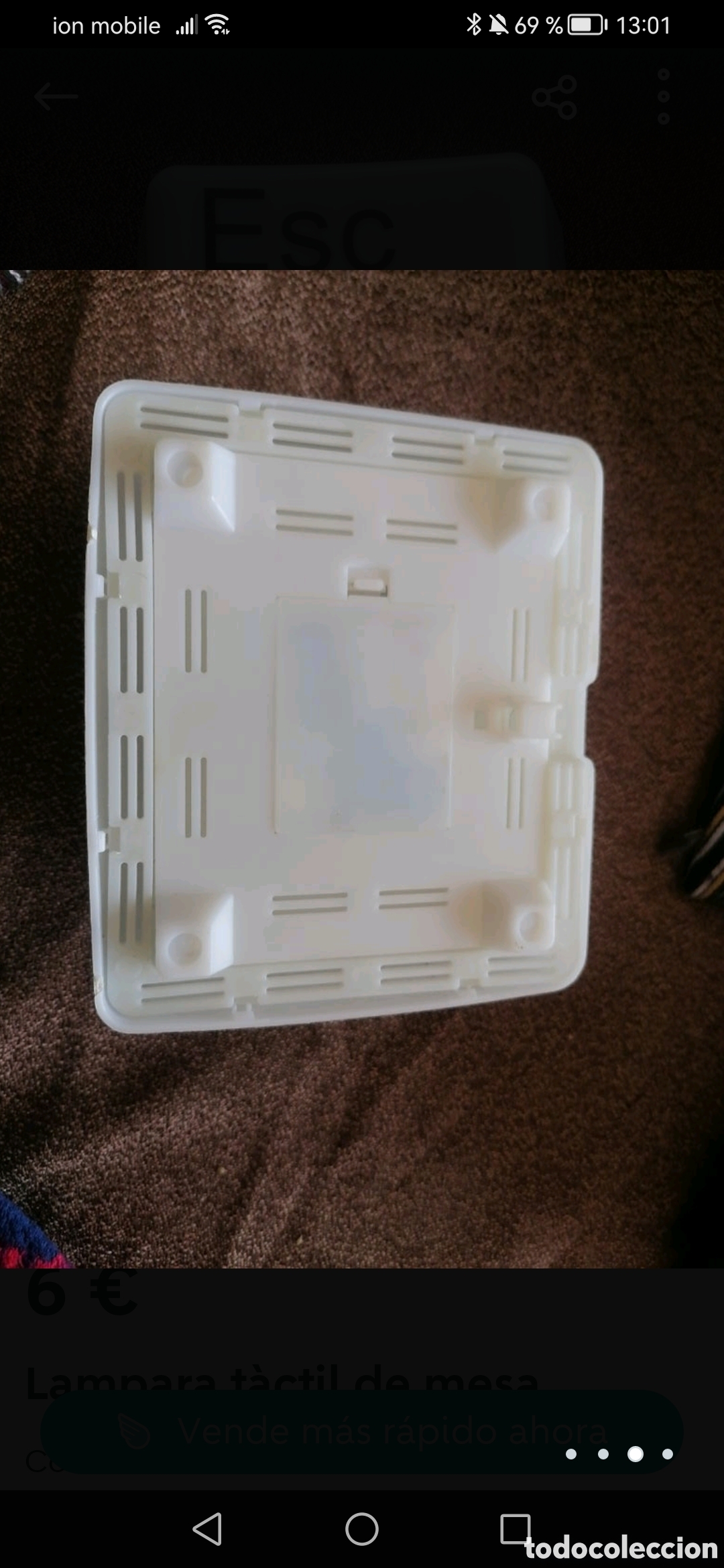 Segunda mano: Lampara de mesa tecla - Foto 4