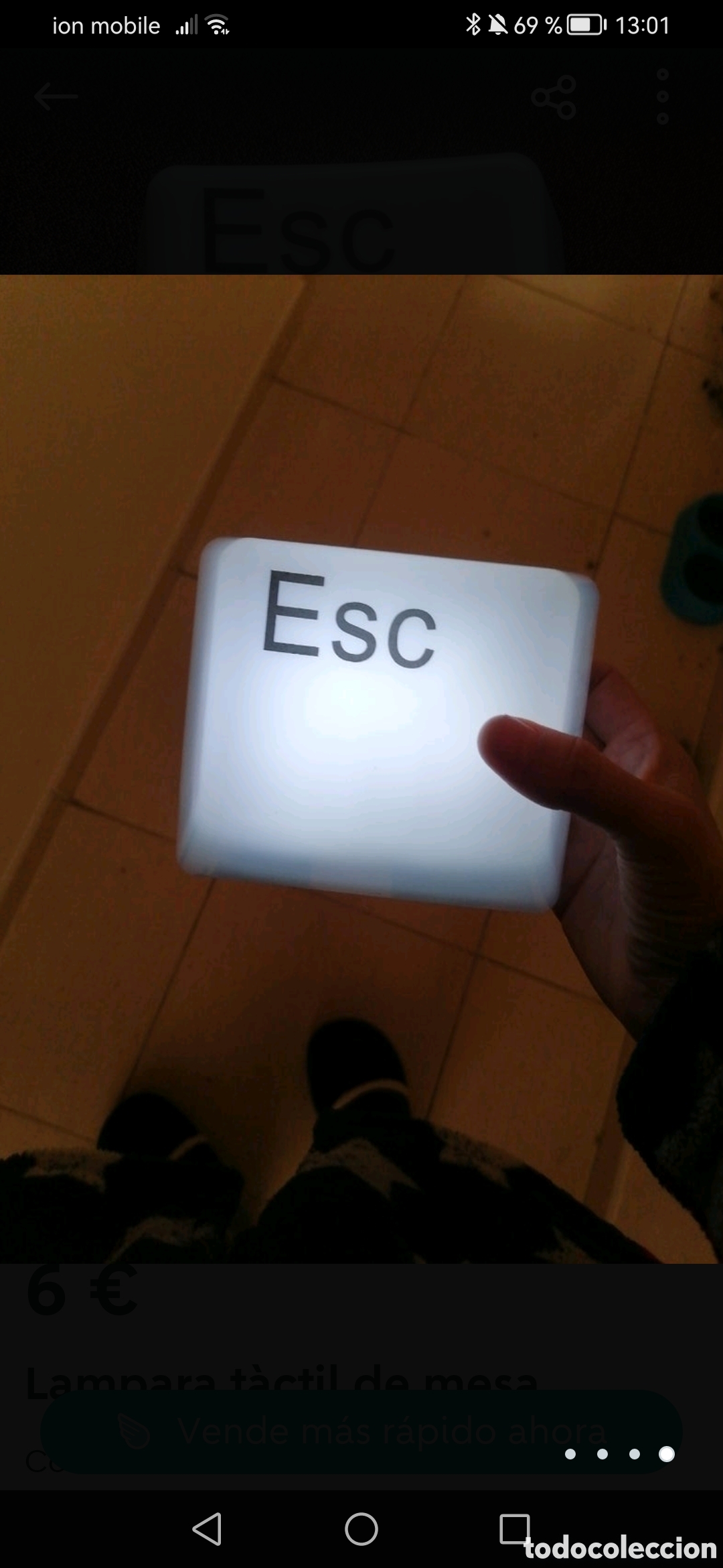Segunda mano: Lampara de mesa tecla - Foto 5