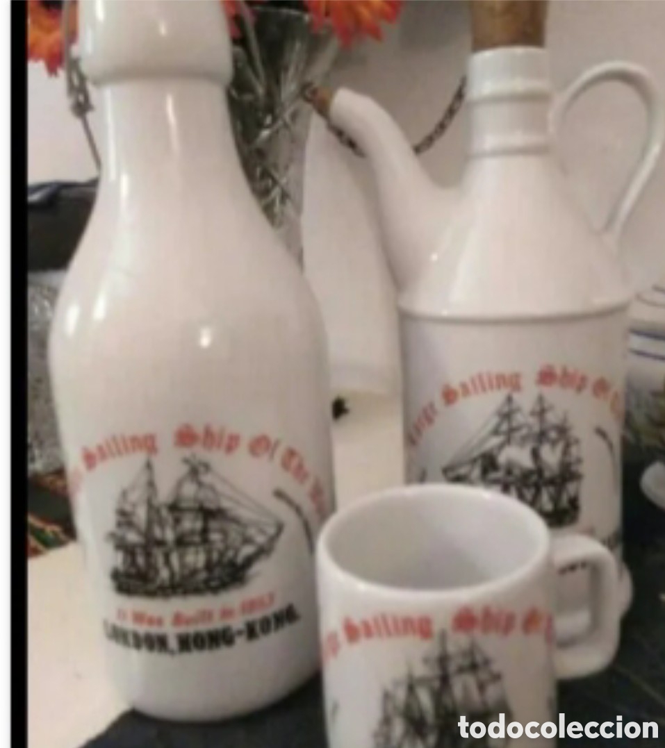 Segunda mano: Botellas con im&aacute;genes de veleros - Foto 1