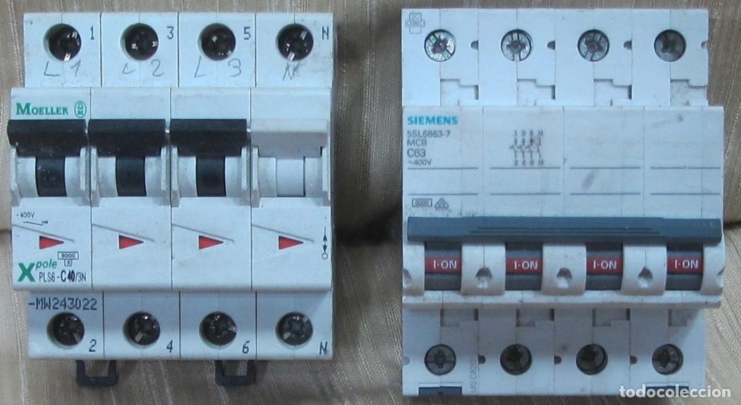 Segunda mano: 71 TERMICOS, INTERRUPTOR AUTOMATICO, DISYUNTOR, MAGNETOTERMICO. - Foto 3