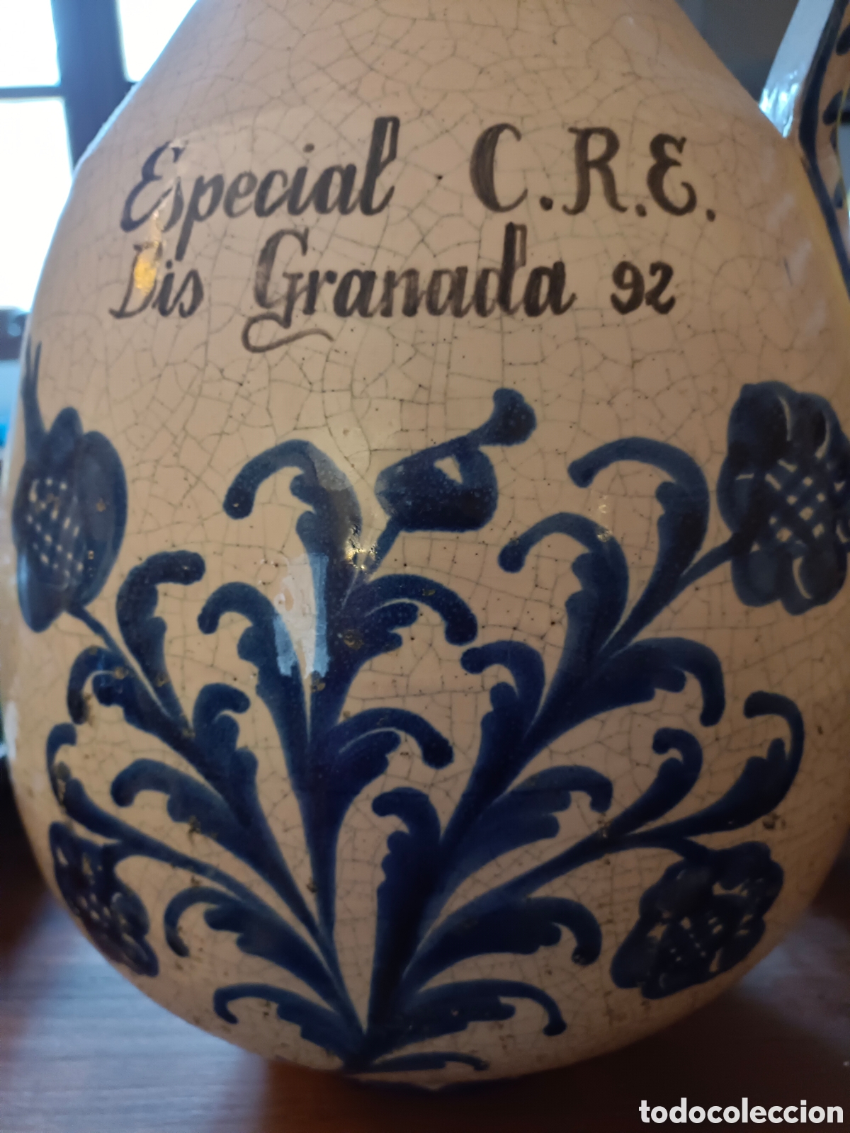 Segunda mano: Jarr&oacute;n cer&aacute;mica con flores - Foto 3