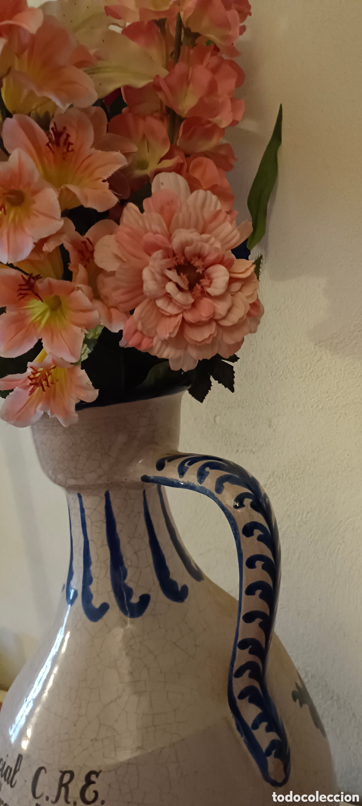 Segunda mano: Jarr&oacute;n cer&aacute;mica con flores - Foto 5