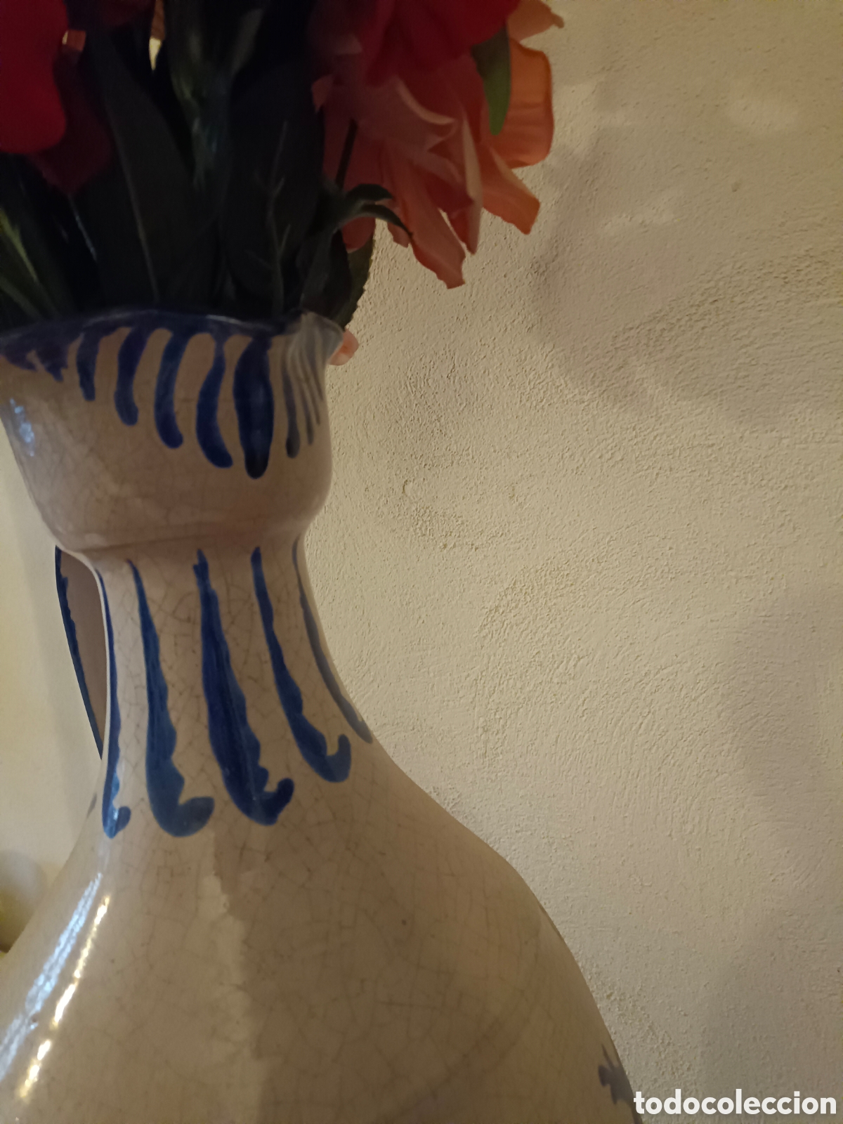 Segunda mano: Jarr&oacute;n cer&aacute;mica con flores - Foto 7