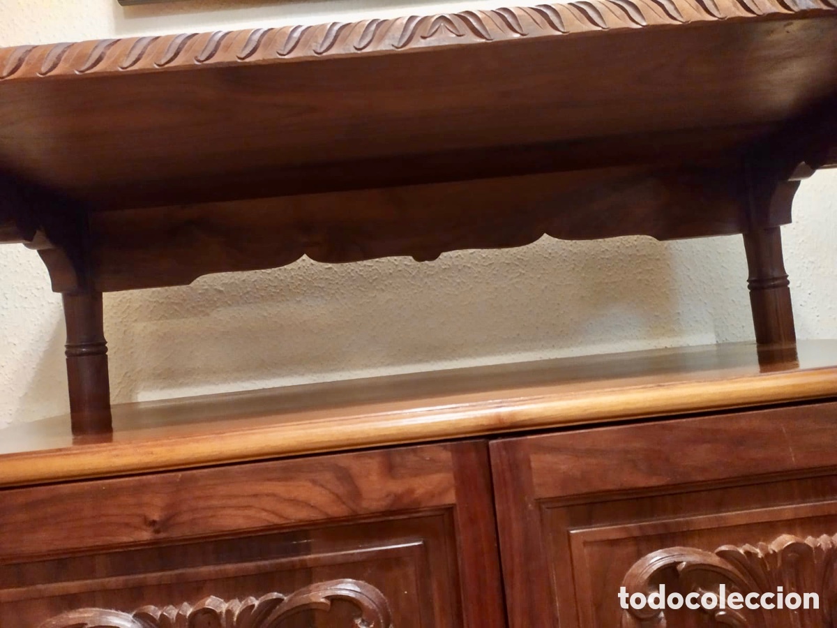 Segunda mano: Mesa madera maciza tallada de nogal americano - Foto 16
