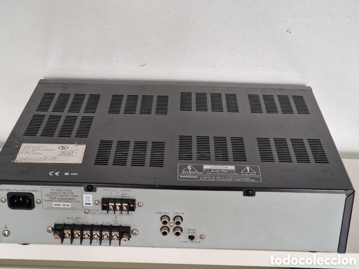 Segunda mano: TOA PA AMPLIFICADOR P-1812 - Foto 5