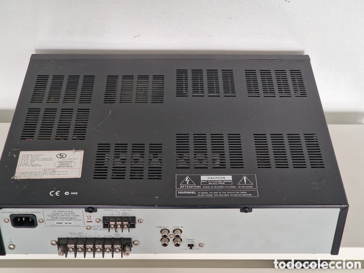 Segunda mano: TOA PA AMPLIFICADOR P-1812 - Foto 9