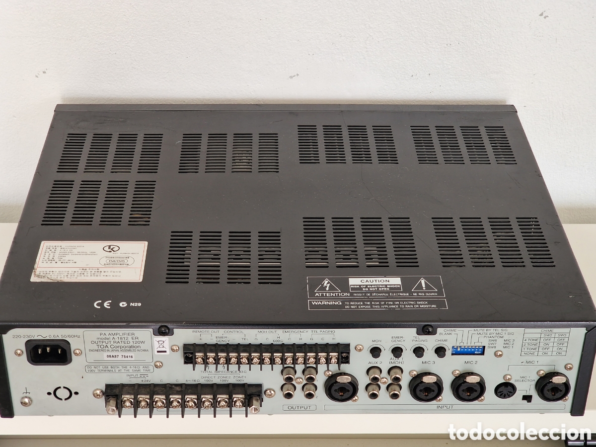 Segunda mano: TOA PA AMPLIFICADOR A-1812 - Foto 5