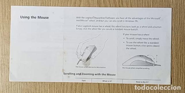 Segunda mano: INSTRUCCIONES PARA RATON - EN INGLES - A&Ntilde;O 2001 - Foto 1