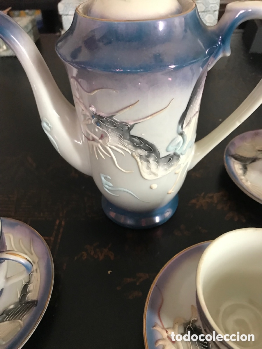 Segunda mano: Juego de caf&eacute; Jap&oacute;n azul - Foto 4