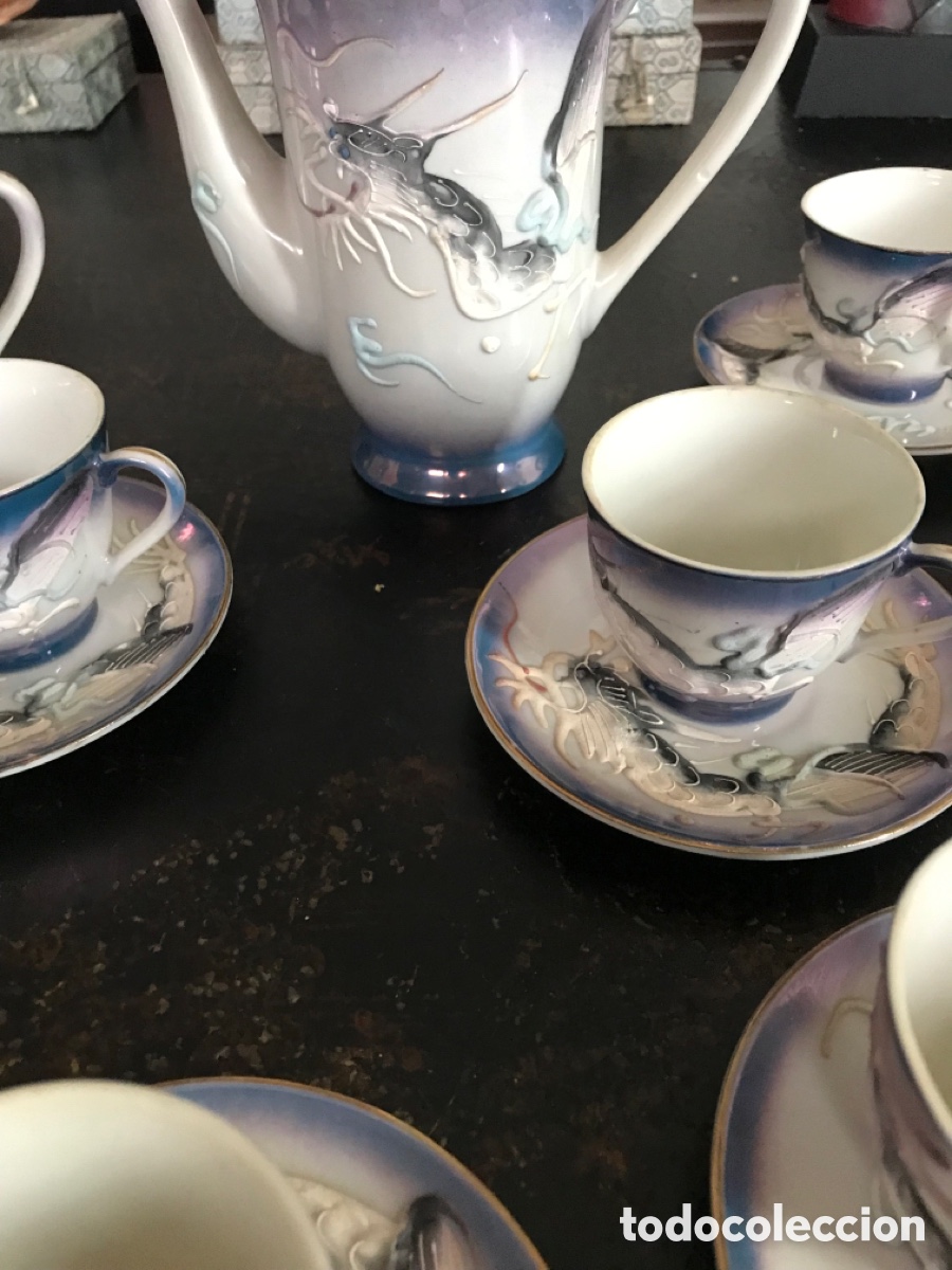 Segunda mano: Juego de caf&eacute; Jap&oacute;n azul - Foto 5