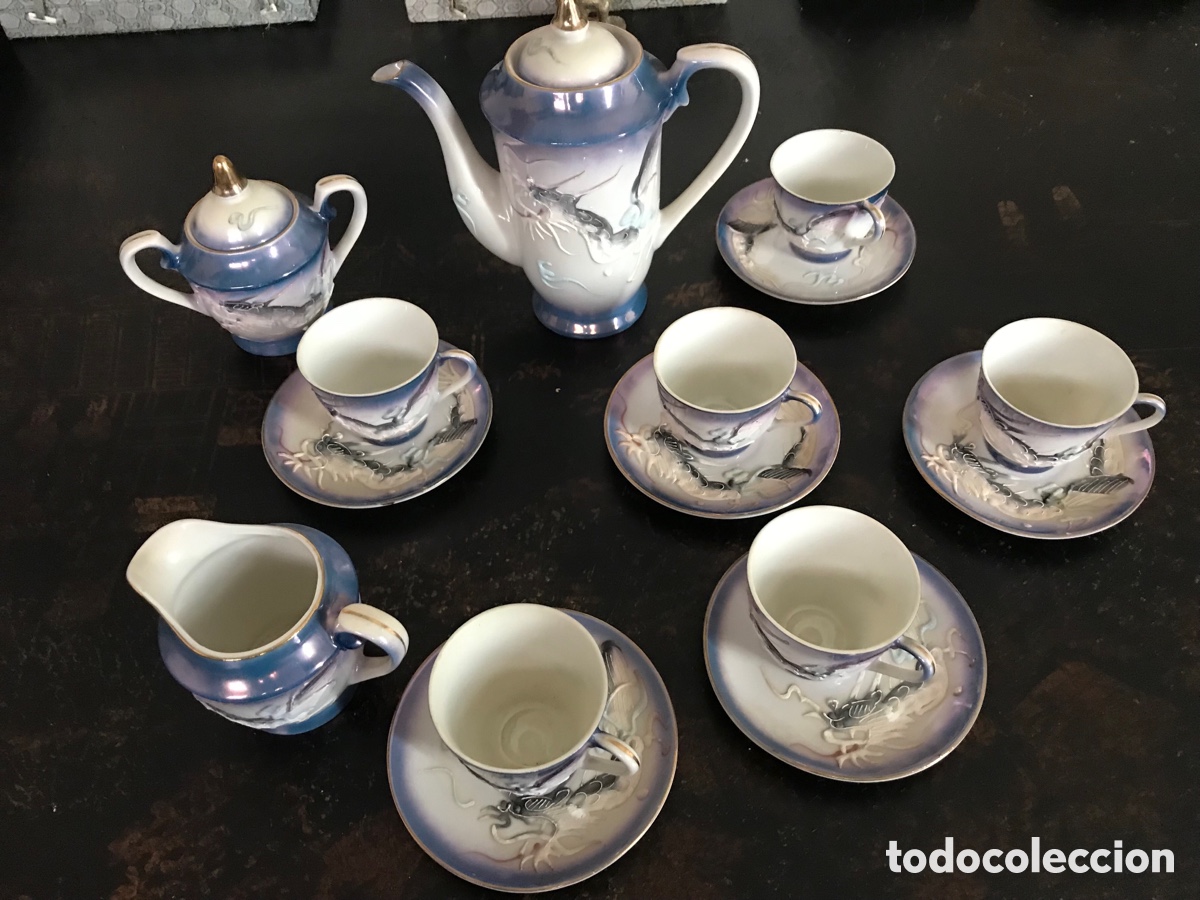 Segunda mano: Juego de caf&eacute; Jap&oacute;n azul - Foto 1