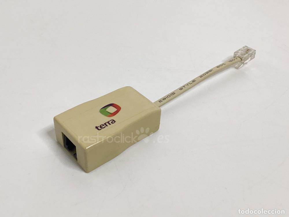 Segunda mano: Microfiltro para l&iacute;nea de tel&eacute;fono ADSL con logotipo de Terra - Foto 1
