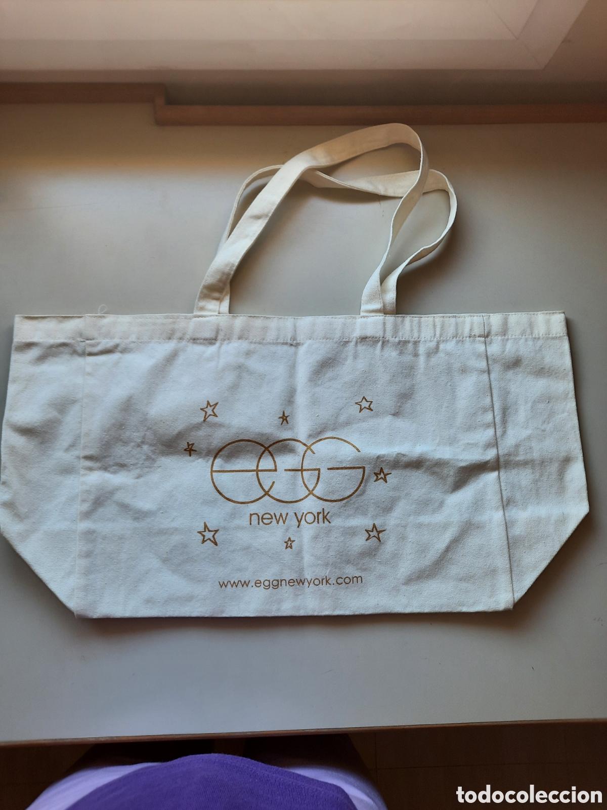 Segunda mano: Bolsa loneta blanca egg New York - Foto 2