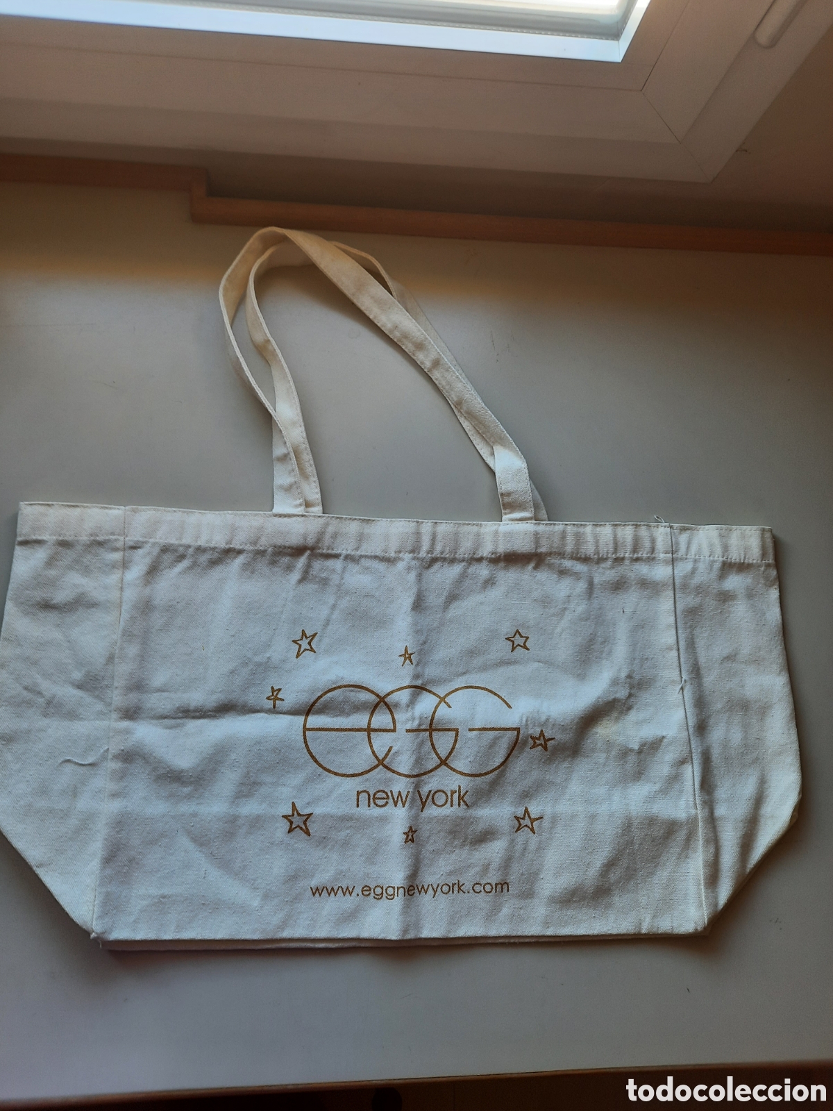 Segunda mano: Bolsa loneta blanca egg New York - Foto 1