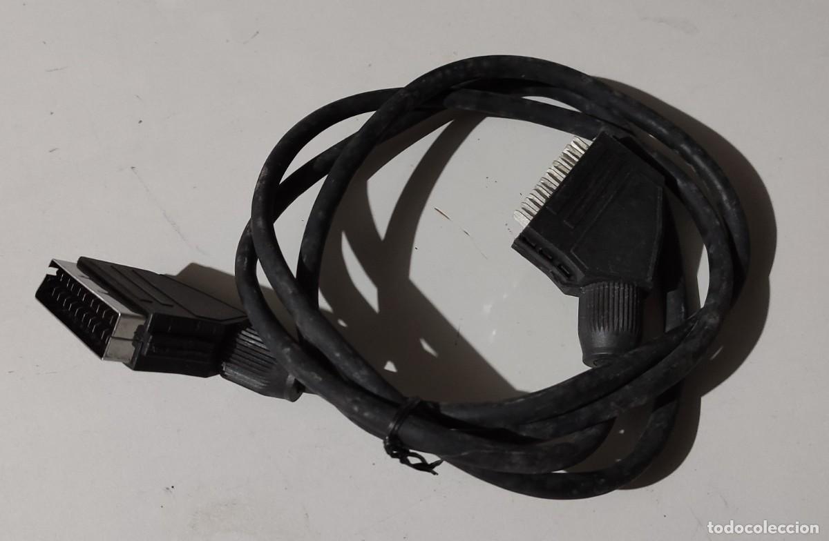 Segunda mano: CABLE EUROCONECTOR NEGRO - LONGITUD 1,30 M. - Foto 1