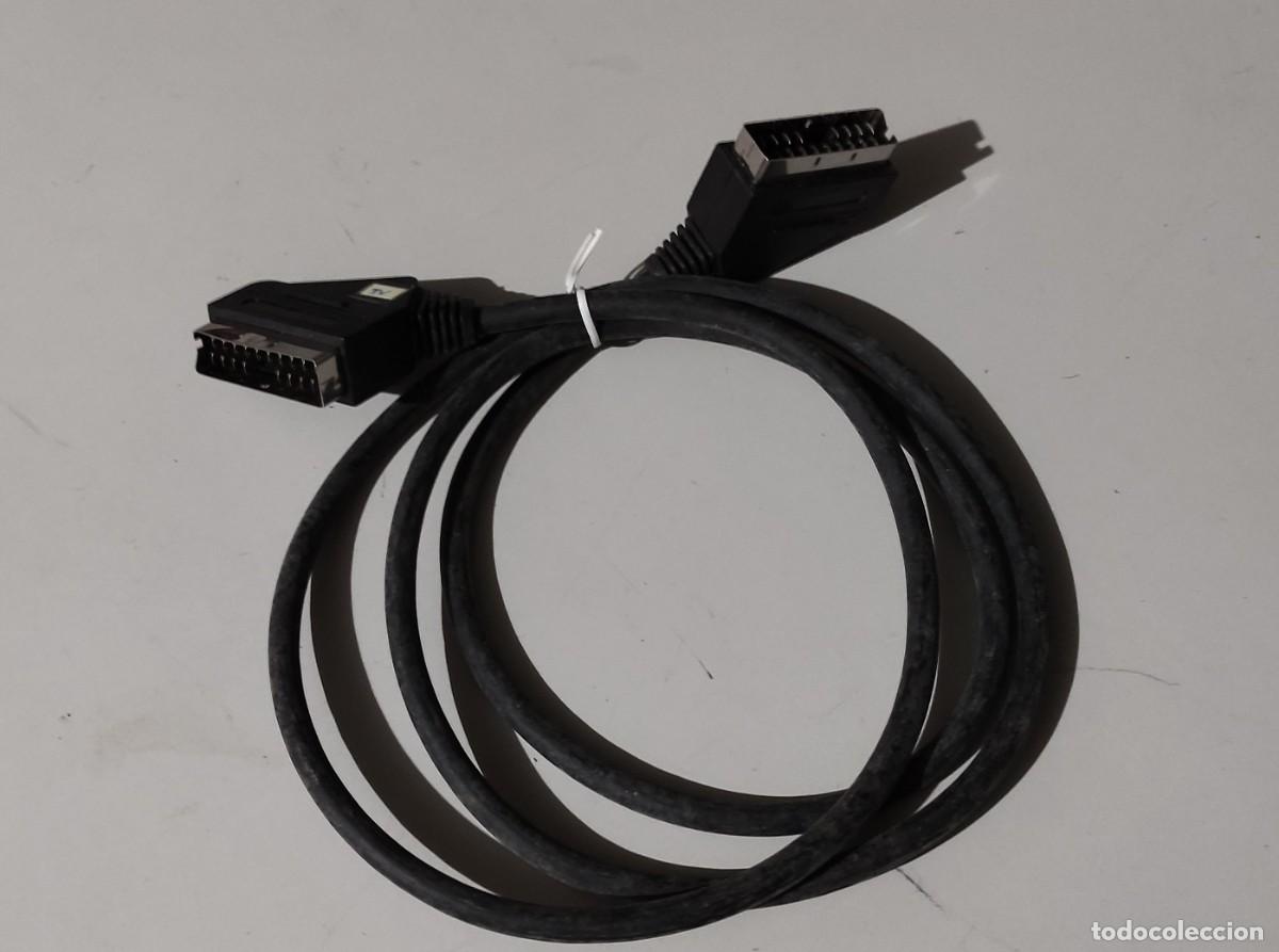 Segunda mano: CABLE EUROCONECTOR NEGRO - LONGITUD 1,40 M. - Foto 1