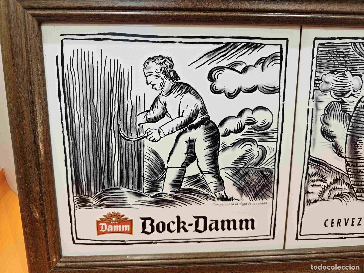 Segunda mano: CUADRO CON DOS AZULEJOS DE BOCK DAMM - Foto 3