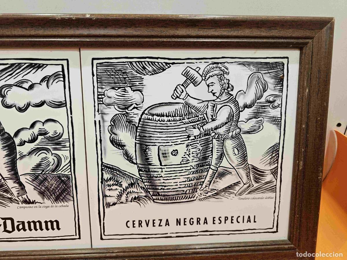 Segunda mano: CUADRO CON DOS AZULEJOS DE BOCK DAMM - Foto 4