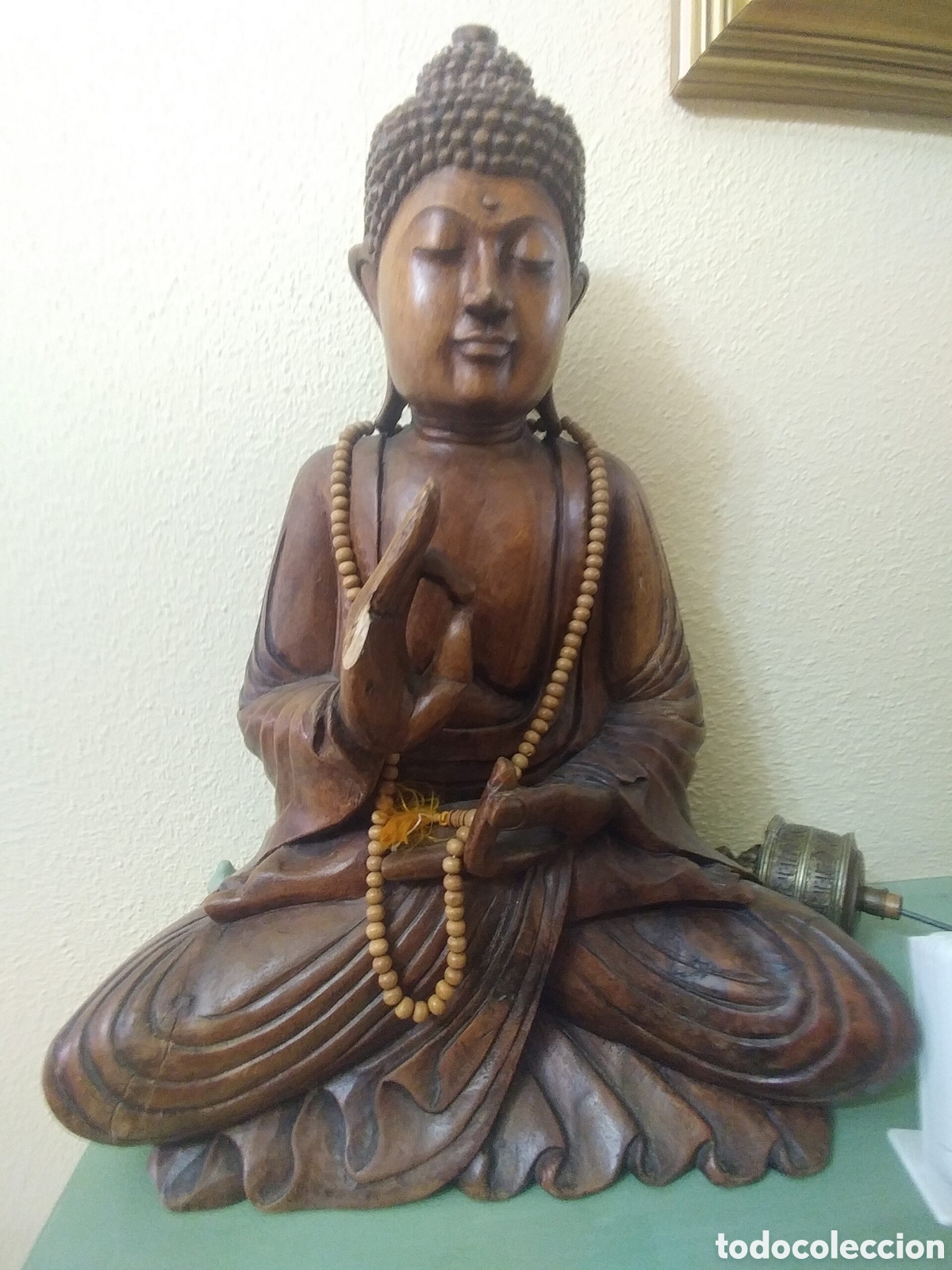Segunda mano: Buda de madera de 45 cm de alto aprox. - Foto 1