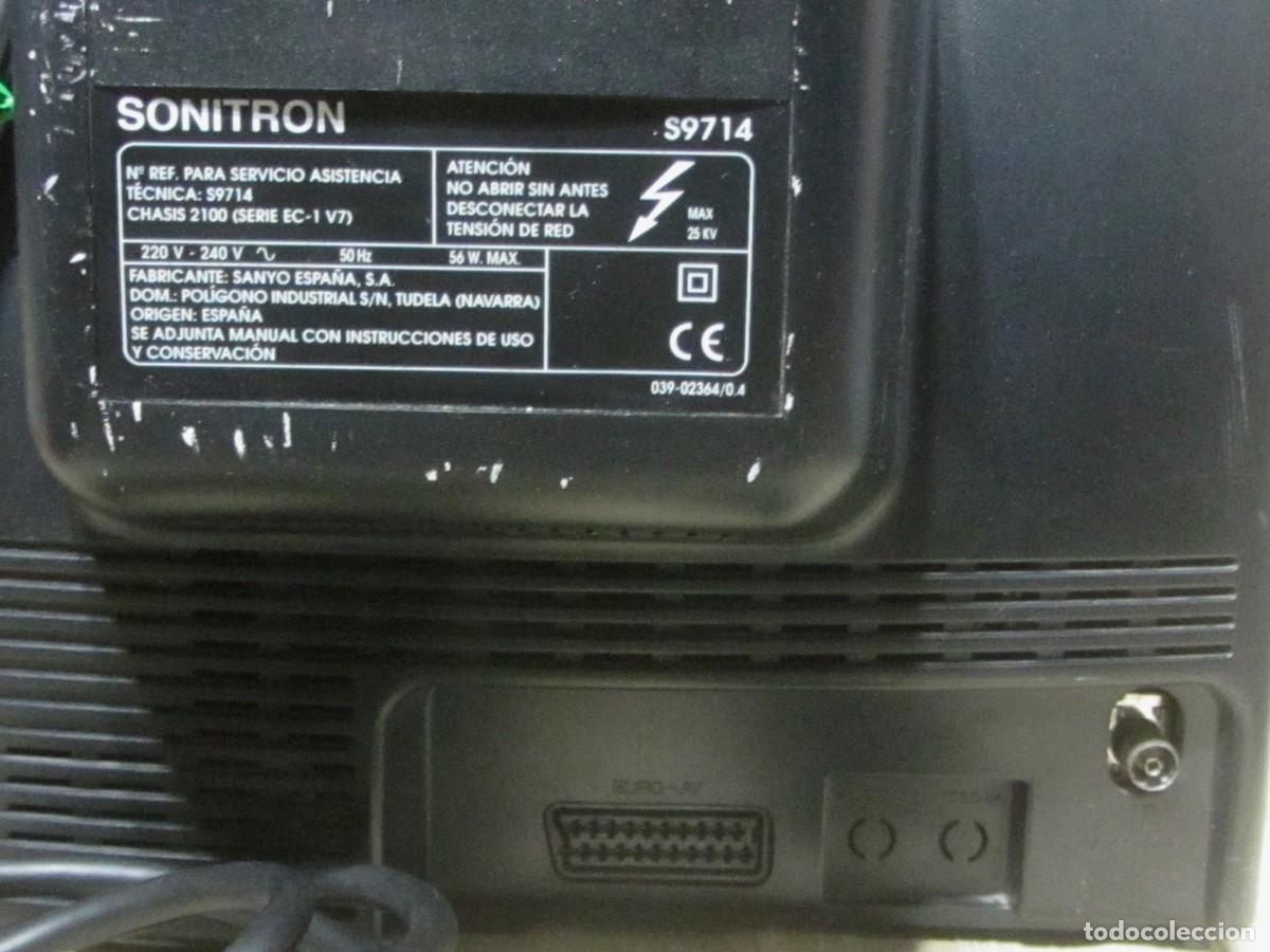 Segunda mano: TV SONITRON S9714 con mando y cable Scart Euroconector. - Foto 4