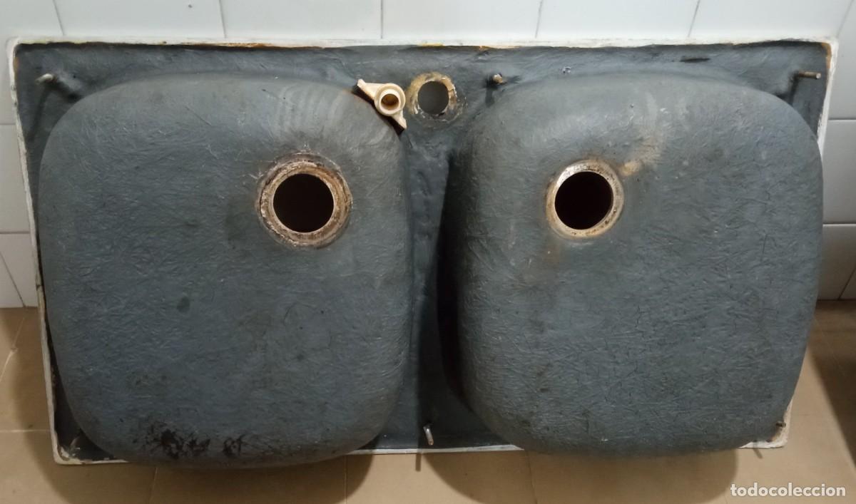 Segunda mano: Fregadero cocina 2 senos gris - Foto 3