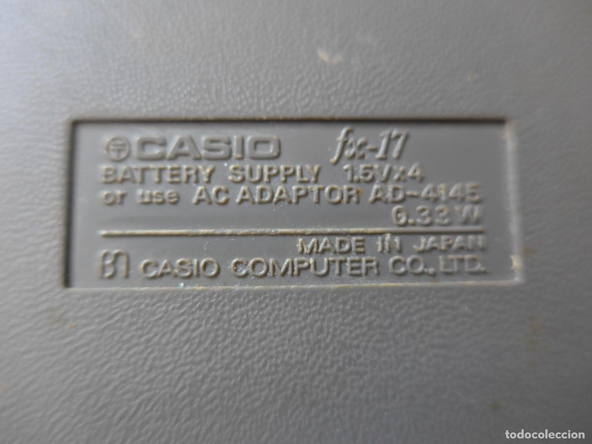 Segunda mano: CALCULADORA CASIO FX-17 - Foto 4