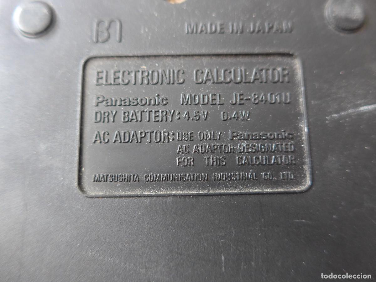 Segunda mano: CALCULADORA PANASONIC JE-8401U - Foto 3