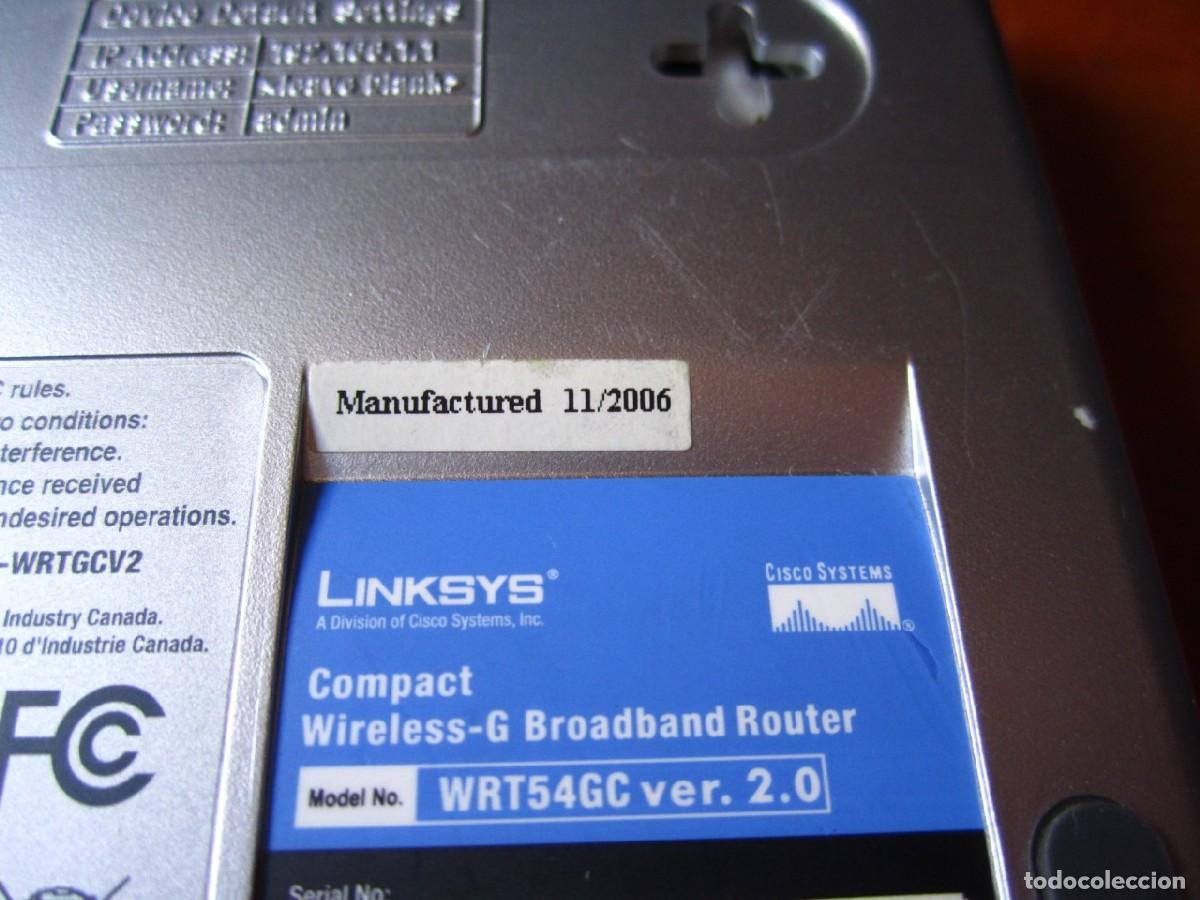 Segunda mano: Cisco Linksys Compact Router WRT54GC - Foto 10