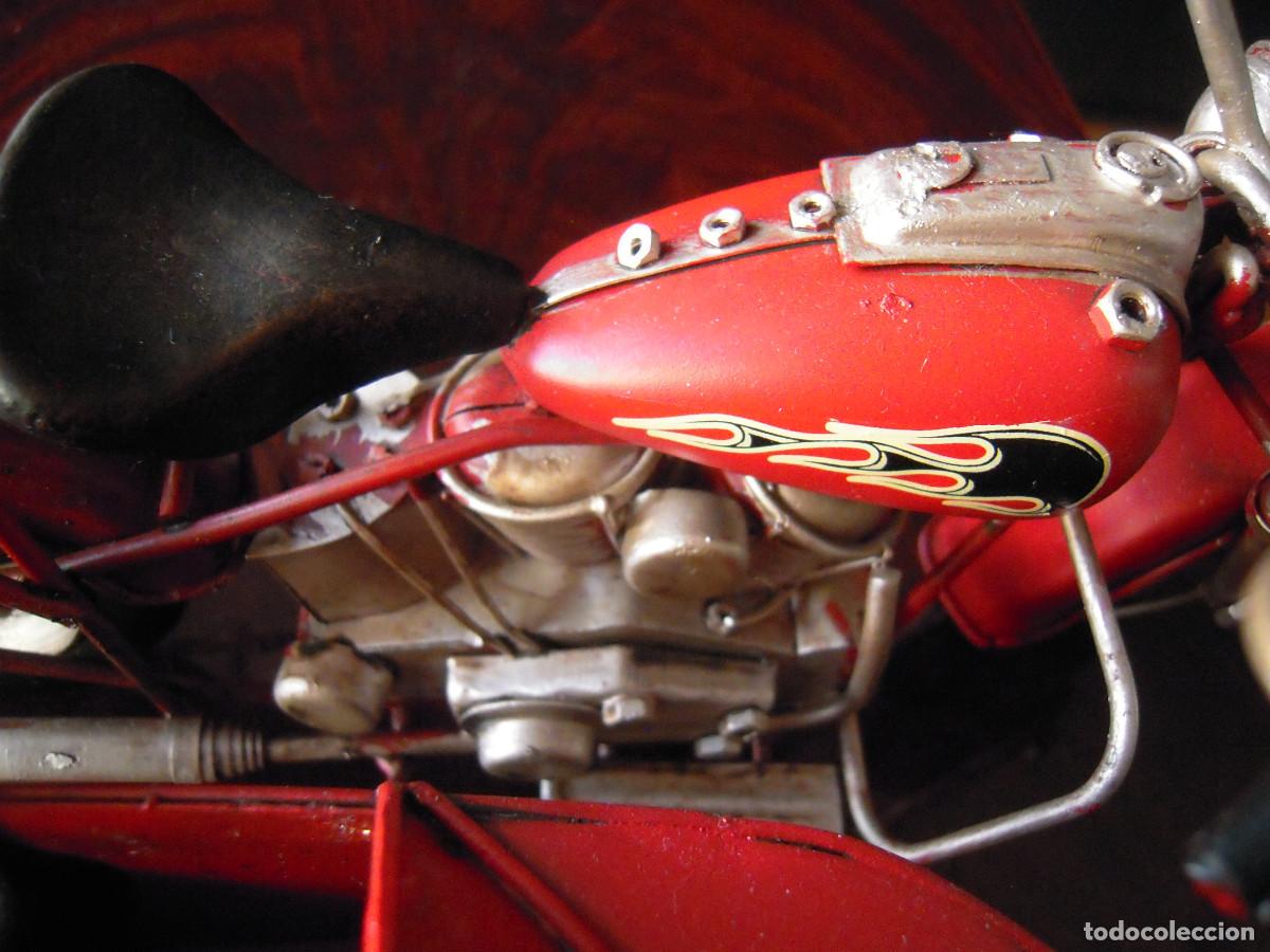 Segunda mano: Moto con sidecar metal decorativa - Foto 7