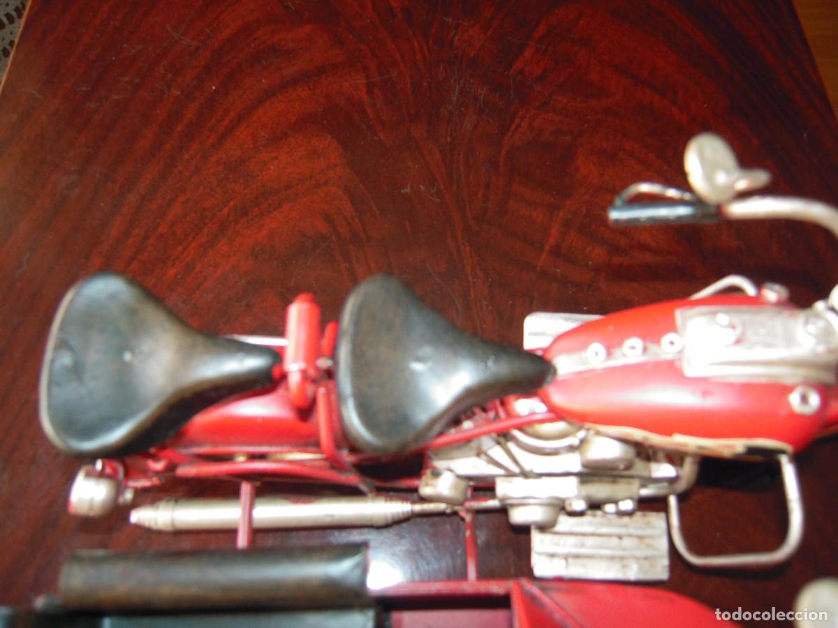 Segunda mano: Moto con sidecar metal decorativa - Foto 8