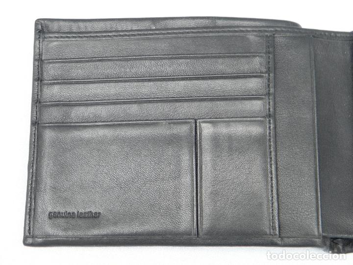 Segunda mano: Cartera billetera negra de piel original de Calvin Klein - Foto 3
