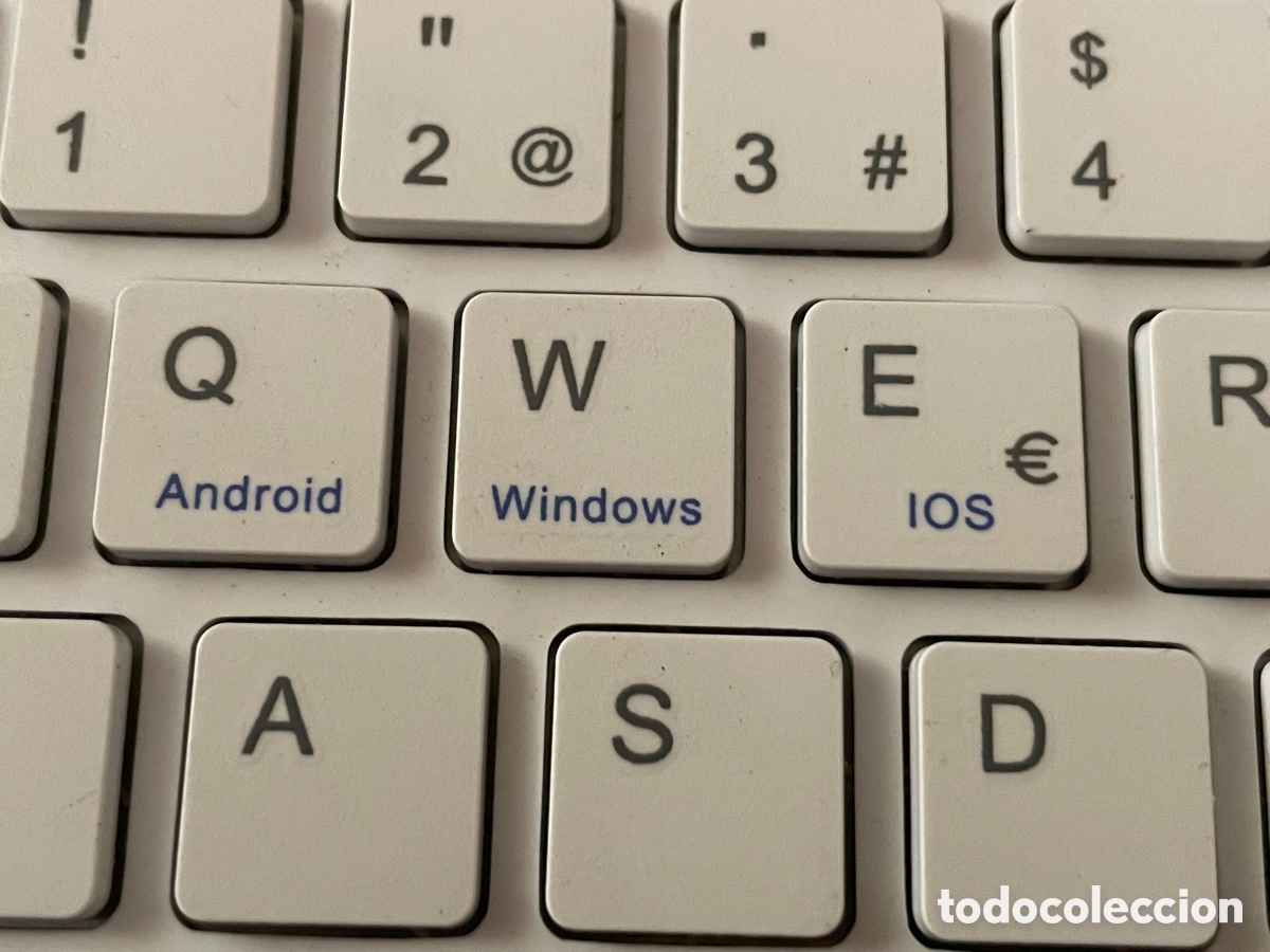 Segunda mano: Teclado inalambrico kb silver ht blanco/melocoton Bluetooth Android Windows IOS - Foto 2