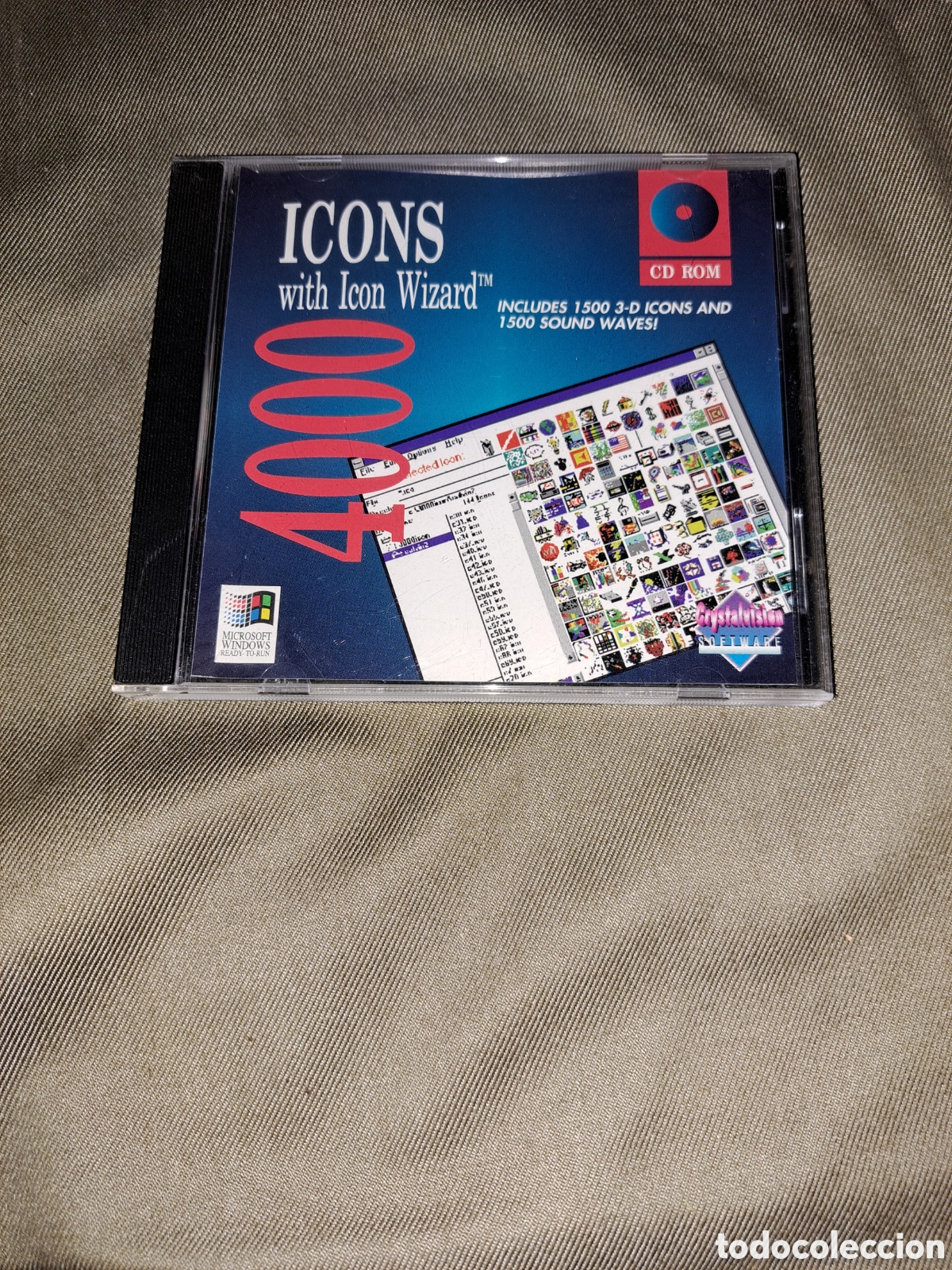 Segunda mano: CD ROM, ICONS WIZARD, 4000 ICONOS, INCLUYE 1500 3D - Foto 1