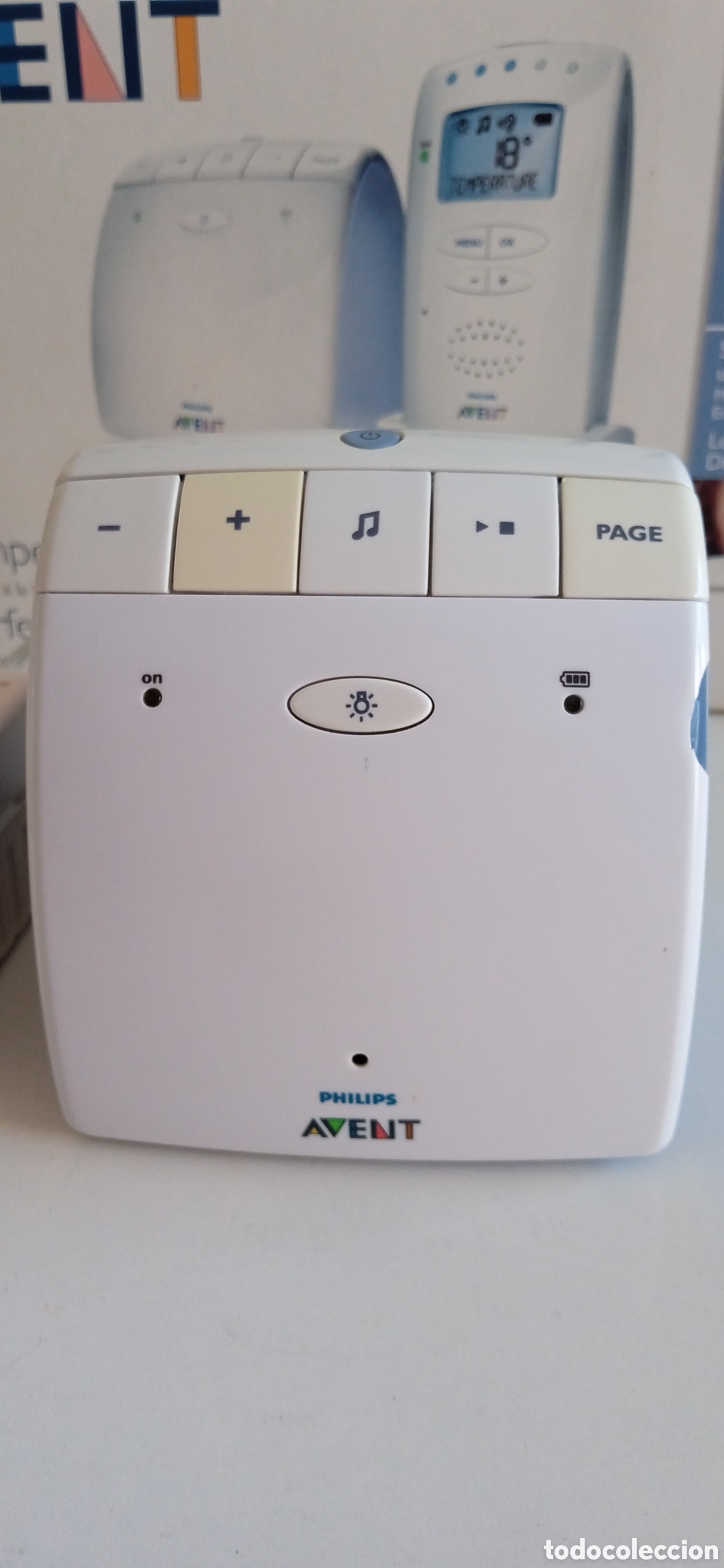 Segunda mano: Sistema vigilabebes PHILIPS con control temperatura y canciones para dormir - Foto 4