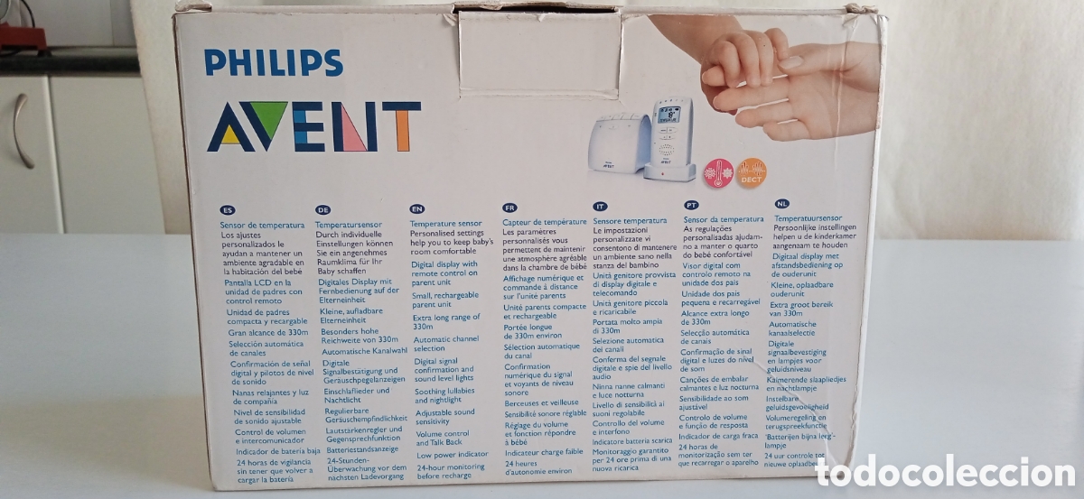 Segunda mano: Sistema vigilabebes PHILIPS con control temperatura y canciones para dormir - Foto 10