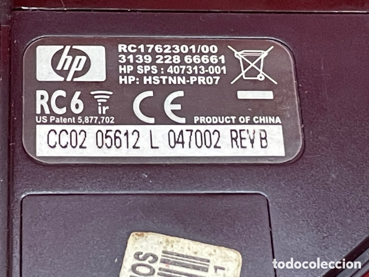 Segunda mano: MANDO A DISTANCIA IR CONTROL REMOTO MULTIMEDIA HP PAVILION - Foto 3