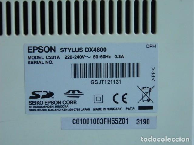 Segunda mano: Epson Stylus DX4800 - Foto 12