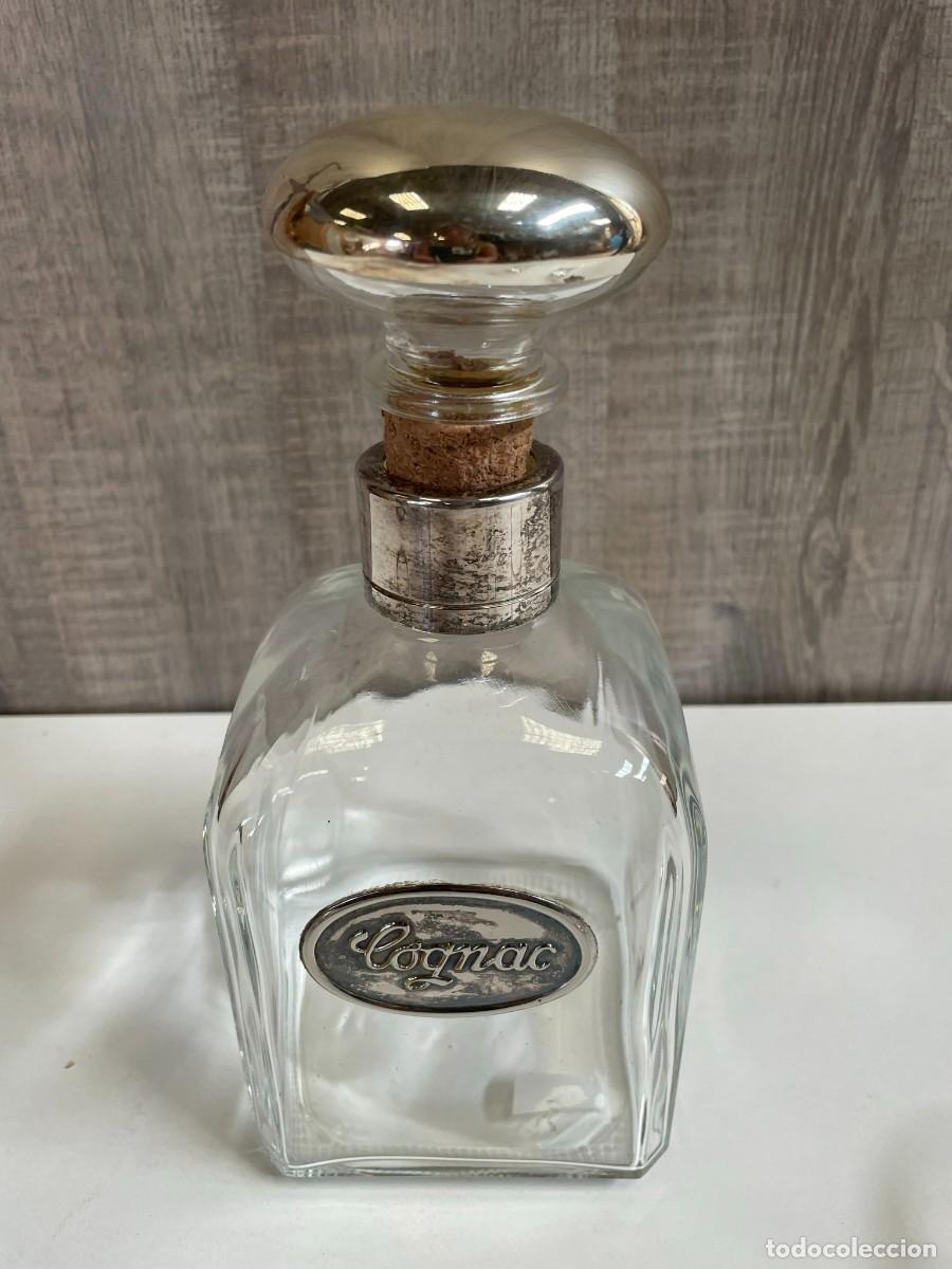 Segunda mano: JUEGO COGNAC EN CRISTAL Y PLATA - Foto 2